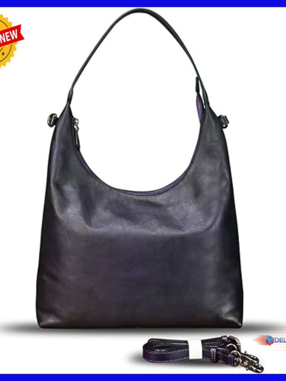 Genuine Leather Hobo Tote Crossbody Shoulder Bag Satchel Purse